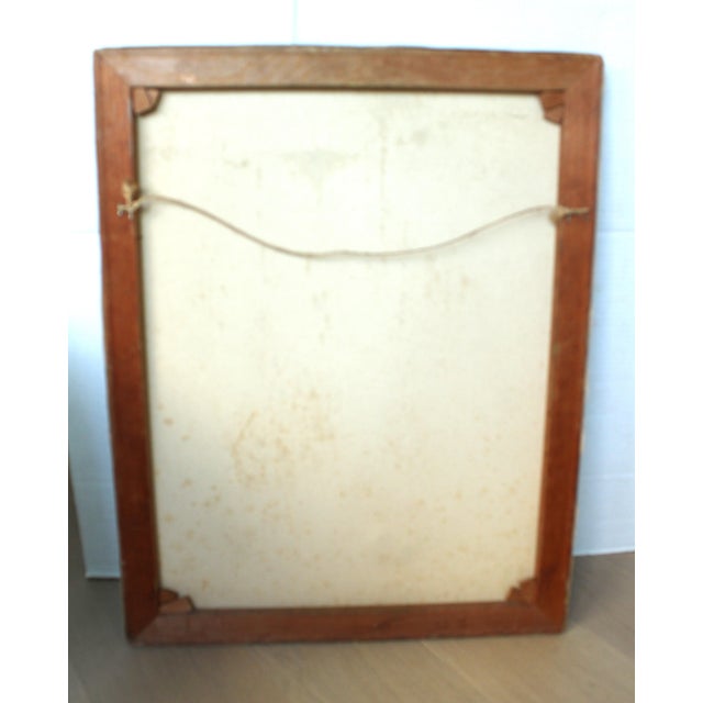 1960s Mid 20th Century Original Signed Still Life Oil Painting, 28" For Sale - Image 5 of 5