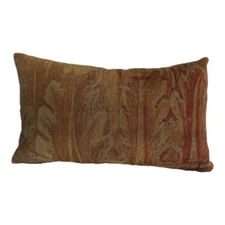 17th Century Brussels Landscape Tapestry Decorative Pillow For Sale