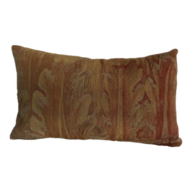 17th Century Brussels Landscape Tapestry Decorative Pillow For Sale