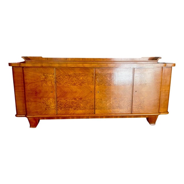 Vintage Art Deco Sideboard in Walnut and ly Veneered, 1920s For Sale - Image 11 of 11
