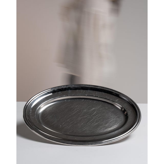 Early 20th Century France Gray Silver Tray For Sale - Image 11 of 15