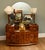 Fine Art Deco burr walnut dressing table, dating to circa 1930, featuring particularly attractive richly figured walnut...