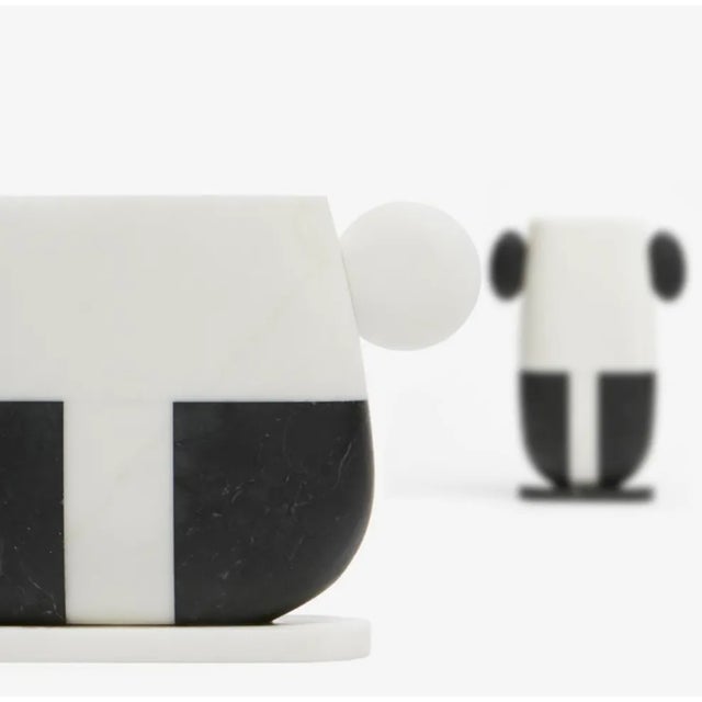 Modern Handcrafted Vase in Italian Marble by Matteo Cibic For Sale - Image 4 of 8