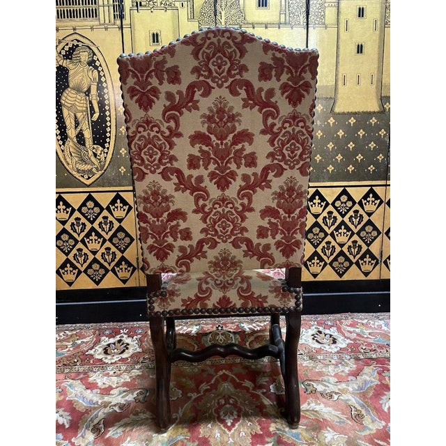 Brown Louis XIII Sheep Bone Chairs, Set of 4 For Sale - Image 8 of 10