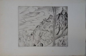 Mily Possoz, La Vallée du Douro, Etching