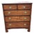 Mid 19th C. English "Two Over Three" Chest of Drawers - Highly Detailed, Original Brasses For Sale