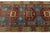Textile Antique Malayer Runner Rug With Geometric Medallions in Muted Blue & Rust For Sale - Image 7 of 9