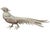 Hollywood Regency Vintage Gucci Italy Silver-Tone Pheasant Figurine For Sale - Image 3 of 7
