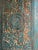Midcentury Vintage Carved Lotus Mandala Door – Brass Stud Accents Huge Library Door 100 For Sale - Image 4 of 7