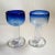 Two handblown footed glasses by renowned Estonian glass artist Viivi-Ann Keerdo for Koppel Keerdo Glass Studio. Her work...