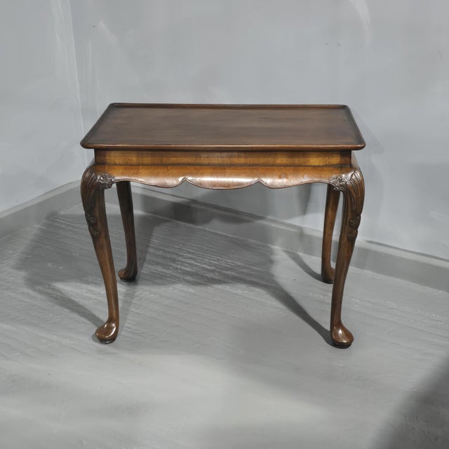 Tray Topped Walnut Coffee Table, 1920s For Sale - Image 10 of 10