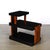 Black Art Deco Machine Age Three-Tier Black Lacquer & Walnut Side Table For Sale - Image 8 of 14