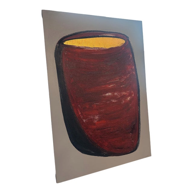 "The Vessel" Painting on Canvas Minimalist Painting Artist Richard Gene Barbera For Sale