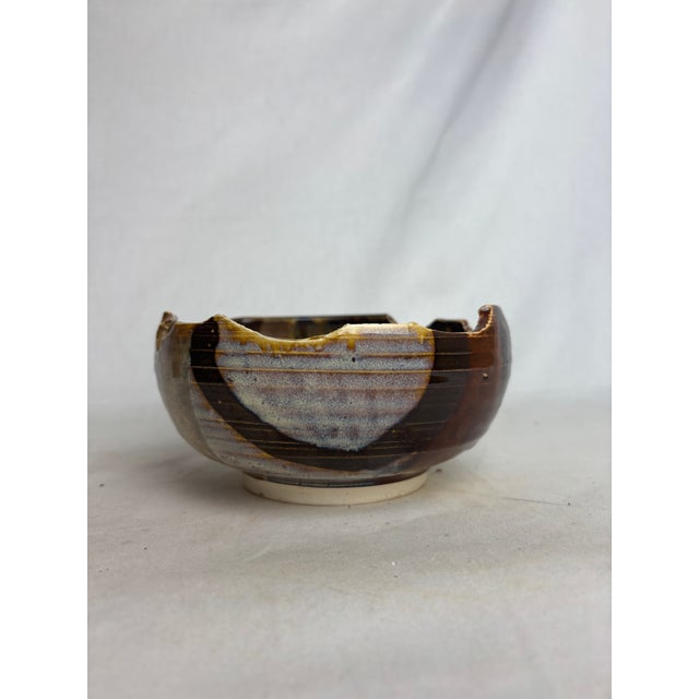 Organic Pottery Bowl by Flynn Sochon W/ Deckled Rim For Sale - Image 4 of 8