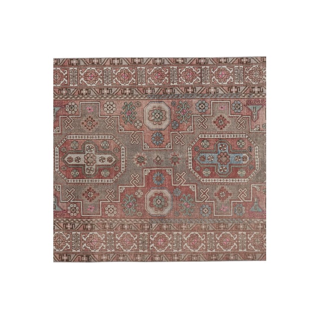 2020s Caucasian Rug With Mid-Century Modern Style 4'6'' X 8'1'' For Sale - Image 5 of 12