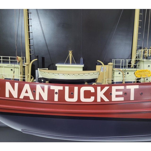 Wood Half Model of the Lightship Nantucket For Sale - Image 7 of 12