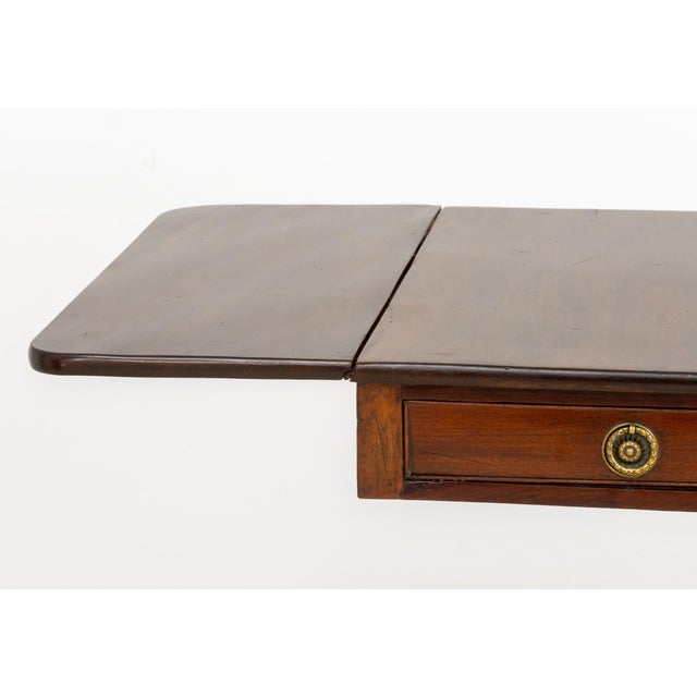 Regency Mahogany Drop Leaf Sofa Table For Sale - Image 9 of 13
