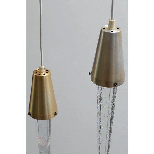 1960s Vintage Swedish Icicle Lamp attributed to Atelje Engberg, 1960s, Set of 2 For Sale - Image 5 of 8