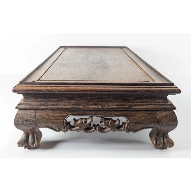 Early 20th Century 20th Century Chinese Chinoiserie Jichimu Wood Display Stand Base For Sale - Image 5 of 11