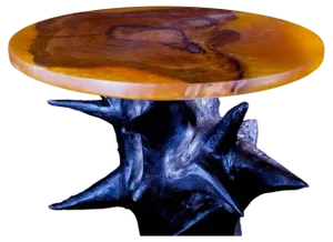 Aquila Cherry and Walnut Table by Biome Design