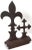 Large Antique American Cast Iron Architectural Fleur De Lis Fence Pediment Fragment For Sale In Boston - Image 6 of 13