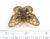 Late 20th Century Vintage Garnet 14k Yellow Gold Filigree Butterfly Brooch For Sale - Image 5 of 5