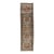 Antique Heriz Serapi Runner Rug, Muted Blue and Sage Wool Corridor Rug For Sale