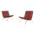 Mid-Century Leather and Iron "Scoop" Lounge Chairs by Milo Baughman, 1950s For Sale