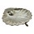 Vintage Silver-Plated Footed Shell Shaped Serving Tray With Fish Feet For Sale