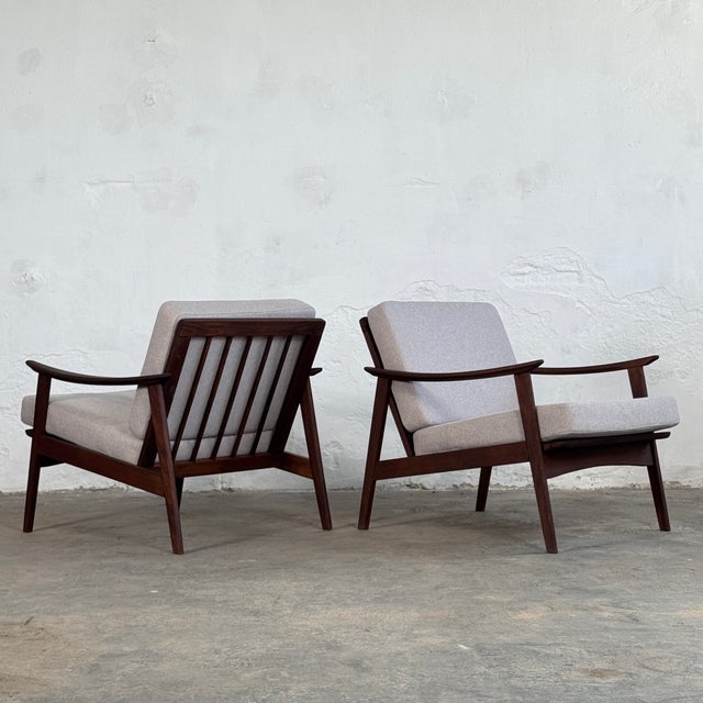 Beige Mid-Century Modern Easy Chairs, 1960, Set of 2 For Sale - Image 8 of 16