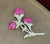 Metal Vintage 14 Kt White Gold Diamond & 18 Ct Pink Sapp Floral Bouquet Broach 30.4 GM For Sale - Image 7 of 18