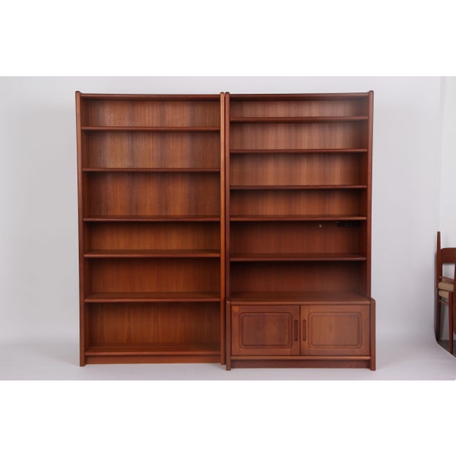 Vintage Teak Bookcase with Removable Shelves, 1970s, Set of 2 For Sale - Image 10 of 10