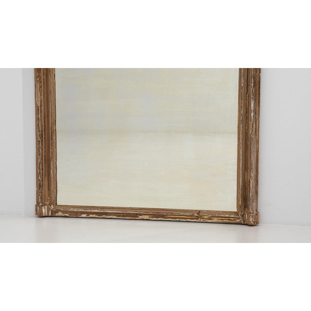 19th Century France Cream Wood Full-length & Floor Mirrors For Sale In Greensboro - Image 6 of 10