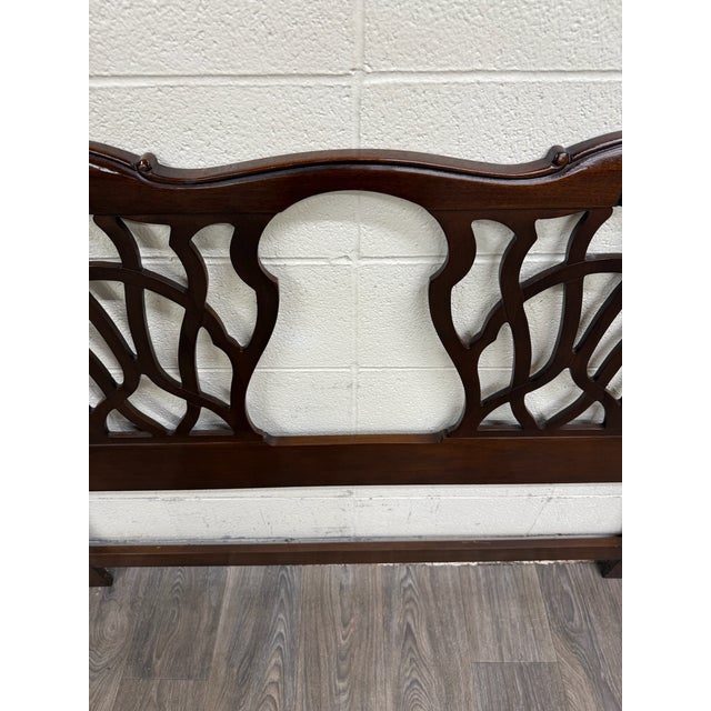 Drexel Heritage Vintage Queen Size Drexel Heritage 18th Century Classics Headboard For Sale - Image 4 of 11