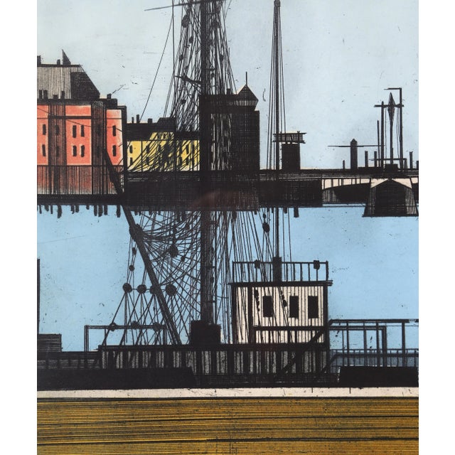 Hans Behrens, German (1934) Freihafen Date: 1960 Woodcut, signed and numbered in pencil Edition: 46/50 Image Size: 14 x...