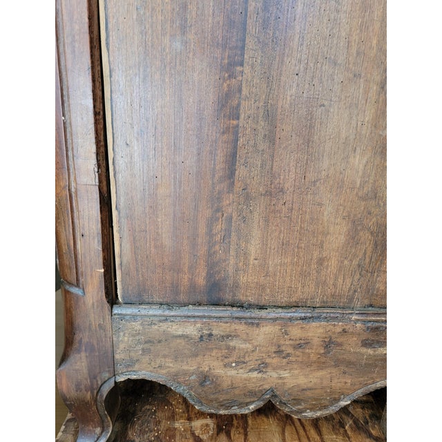 Antique Rustic Country French Cabinet / Armoire Circa. 1800 Louis XV For Sale - Image 11 of 17
