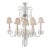 Elegant Georgian-style cut glass chandelier featuring eight lights arranged on gracefully scrolled arms. This refined...