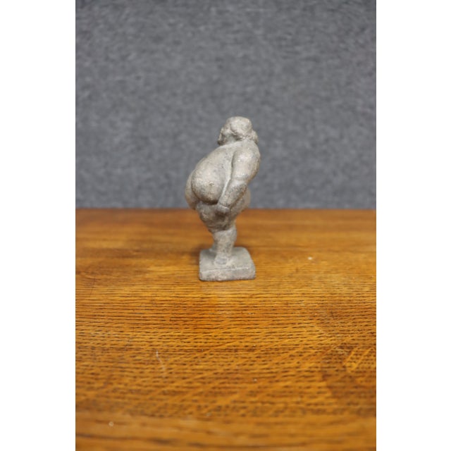 Carved Stone Figure of a Pot-Bellied Man For Sale In Philadelphia - Image 6 of 9