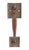 Traditional Vintage 8.75 In. Brass Thumb Latch Door Pull Handle For Sale - Image 3 of 3