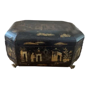 Antique Chinese Black Lacquered Box