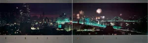 1984 Jay Maisel 'New York (Diptych)' Multicolor USA Offset Lithograph - A Pair