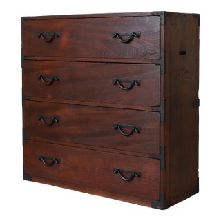 19th Century Japanese Tansu Chest, Campaign Chest For Sale