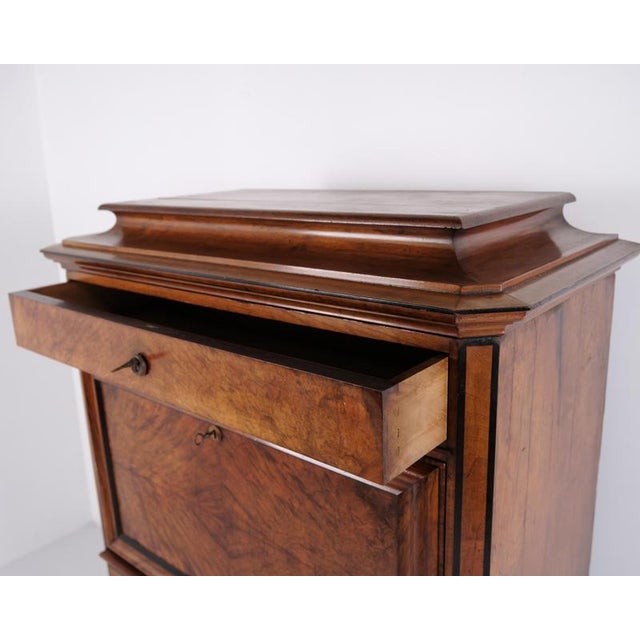 Wood Antique Mahogany Secretaire with Four Drawers, 1840s For Sale - Image 7 of 14