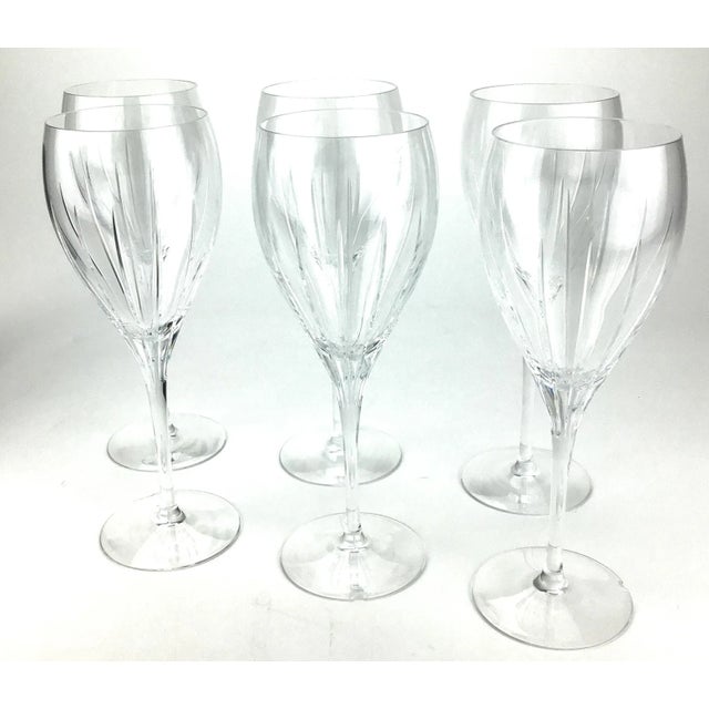 Transparent Vintage French Christofle Iriana Water Goblets For Sale - Image 8 of 12