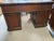 Antique Carved Oak Desk with Lion Handles, 1890s For Sale - Image 3 of 13
