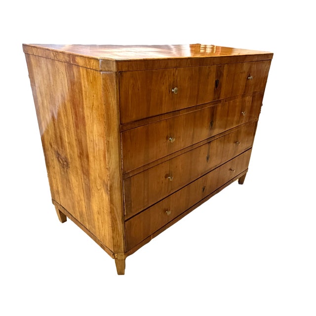 Early 19th Century 19th C Biedermeier Birch Secretaire Commode / Writing Chest For Sale - Image 5 of 9