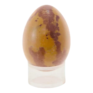 Amber and Cinnamon Marbled Egg W/Stand