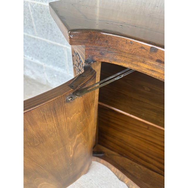 Brown Heritage Henredon Louie XV Style French Country Hoof Foot Console Cabinet For Sale - Image 8 of 13