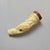 Late 19th Century Antique Carved Bone Figural Cheroot Holder With Shell Inlay Eyes For Sale - Image 5 of 8