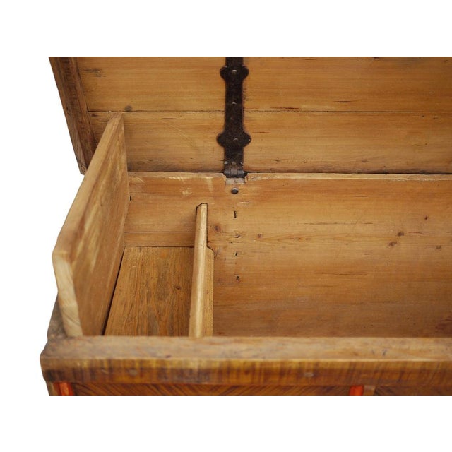 Beige Tyrolean Painted Fir Chest, Late 18th Century For Sale - Image 8 of 18